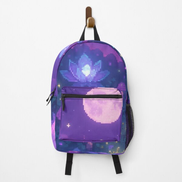 Item preview, Pastel Pixel Art Glowing Flowers Garden Landscape  designed and sold by Imaginationbeyond.