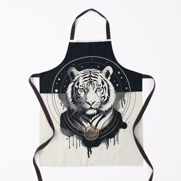 Item preview, Monochrome White Tiger designed and sold by PolinaMirralisa.
