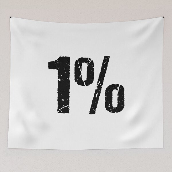Item preview, 1% in Grunge Typography designed and sold by Memes N Lore .