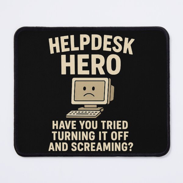 Item preview, Helpdesk Hero - Funny IT Support Retro Style designed and sold by Work Life Tees.