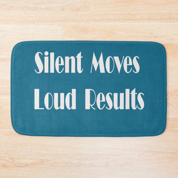 Item preview, Silent Moves Loud Results – Alpha Mindset Quote Design designed and sold by ArtNestVerse.