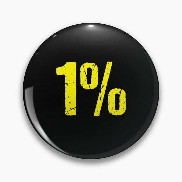 Item preview, 1% in Yellow Grunge Typography designed and sold by Memes N Lore .