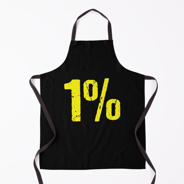 Item preview, 1% in Yellow Grunge Typography designed and sold by Memes N Lore .