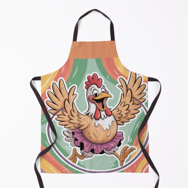 Item preview, comical chicken leaping over a jump rope. designed and sold by Lilashakti ⭐️ ⭐️ ⭐️ ⭐️ ⭐️.
