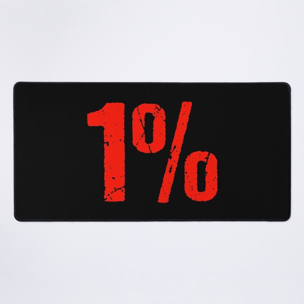 Item preview, 1% in Red Grunge Typography designed and sold by Memes N Lore .