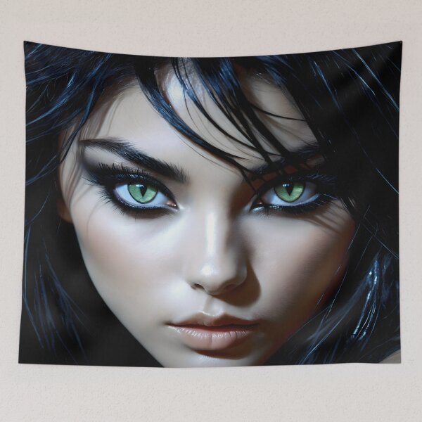 Item preview, She is like a cat in the dark 8 designed and sold by deep-sea-birds.