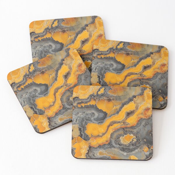 Item preview, Charcoal Yellow Gemstone Seamless Texture designed and sold by DigitaICraft.