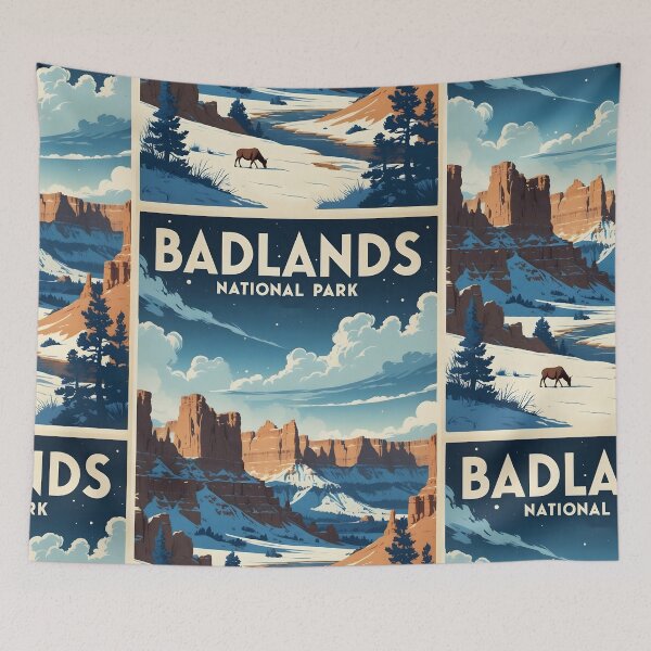 Item preview, Badlands National Park USA Vintage Travel Tourism  designed and sold by TravelersGems.