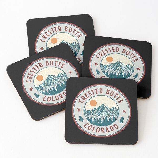 Item preview, Vintage Crested Butte Colorado Emblem – Retro Mountain Sunset Graphic designed and sold by VividOrganica.
