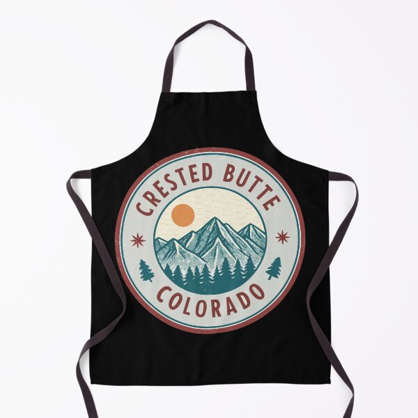 Item preview, Vintage Crested Butte Colorado Emblem – Retro Mountain Sunset Graphic designed and sold by VividOrganica.