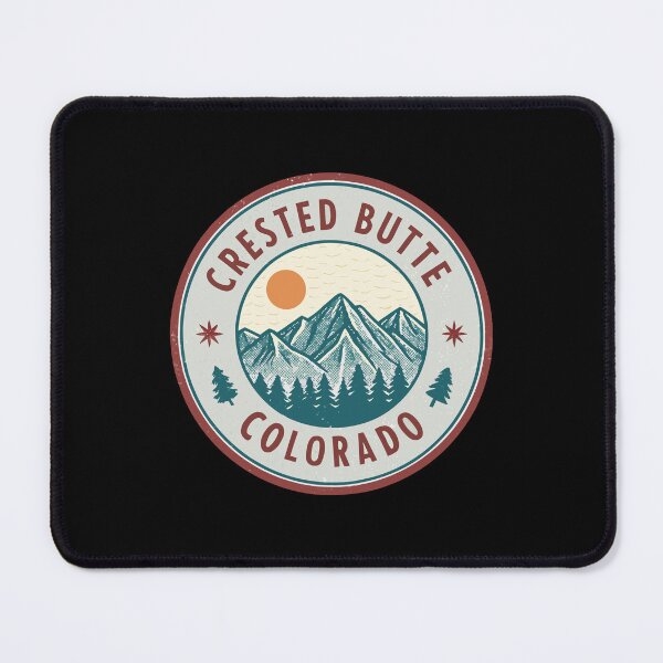 Item preview, Vintage Crested Butte Colorado Emblem – Retro Mountain Sunset Graphic designed and sold by VividOrganica.