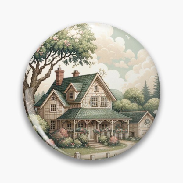 Item preview, Charming Countryside Cottage Scene designed and sold by SholoStudio.