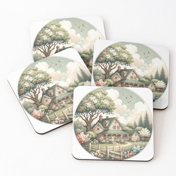 Item preview, Charming Countryside Cottage Scene designed and sold by SholoStudio.