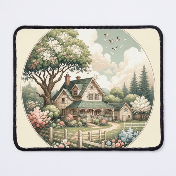 Item preview, Charming Countryside Cottage Scene designed and sold by SholoStudio.