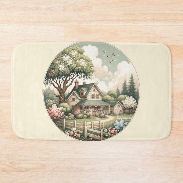 Item preview, Charming Countryside Cottage Scene designed and sold by SholoStudio.