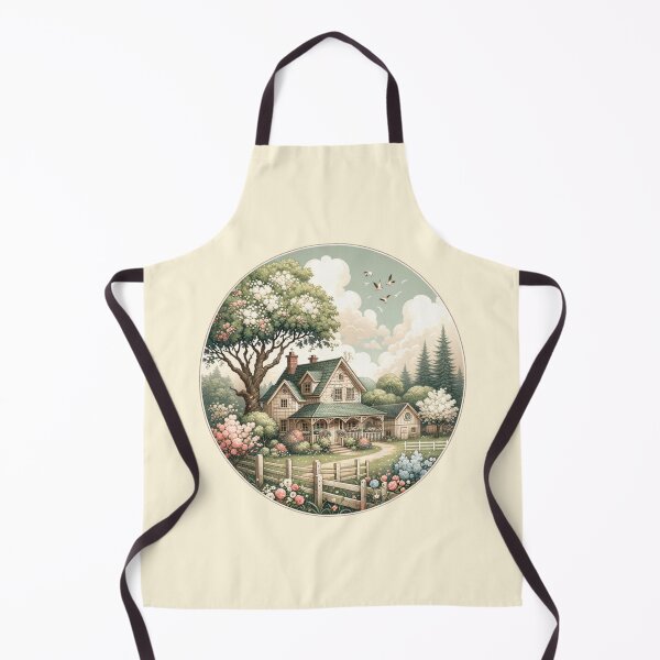 Item preview, Charming Countryside Cottage Scene designed and sold by SholoStudio.