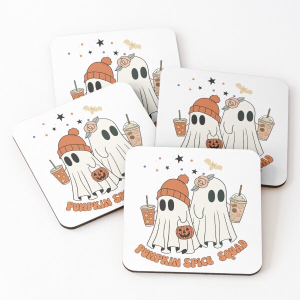 Item preview, Pumpkin Spice Squad – Cute Ghost and lattes Halloween Design designed and sold by DivinePlethora.