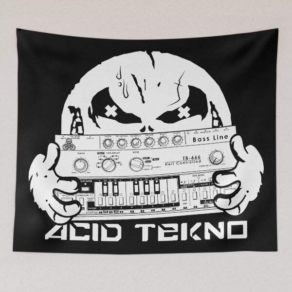 Item preview, acid tekno (no color version) designed and sold by opticdrift.