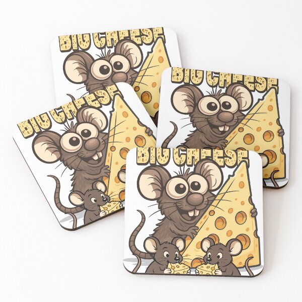 Item preview, Mouse Eating Big Cheese – Cute and Playful Cartoon Design designed and sold by ArtsyExplorer.