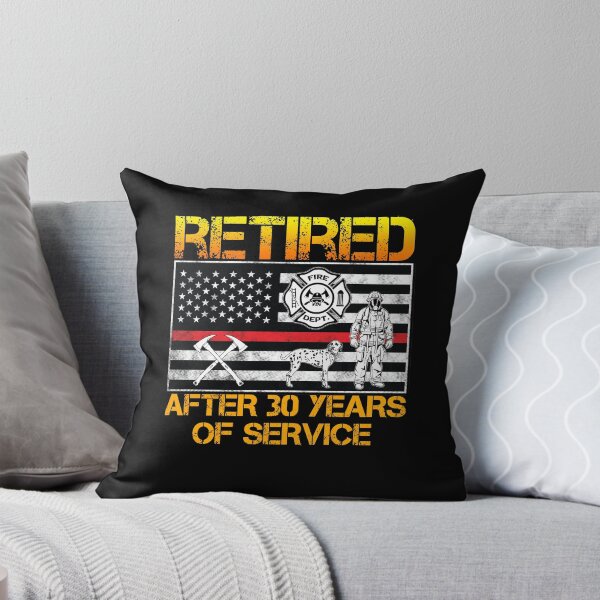 Item preview, Thin Red Line Firefighter Firefighters Professional Hero Volunteers Retirement Retired 30 Years Of Service designed and sold by Basti09.