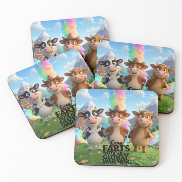 Item preview, Cow Farts Don't Cause Global Warming - Funny Climate Meme designed and sold by AleksKos.