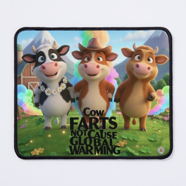 Item preview, Cow Farts Don't Cause Global Warming - Funny Climate Meme designed and sold by AleksKos.
