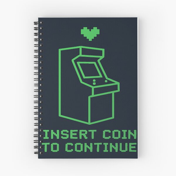 Item preview, Insert Coin to Continue – Neon Arcade Silhouette designed and sold by ShadowScales Art.