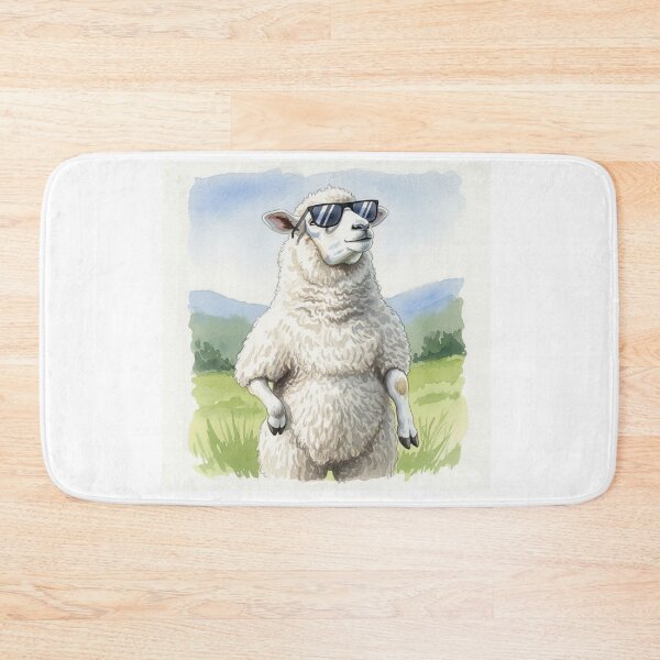Item preview, Cool Sheep wearing sunglasses designed and sold by Redist Creations.