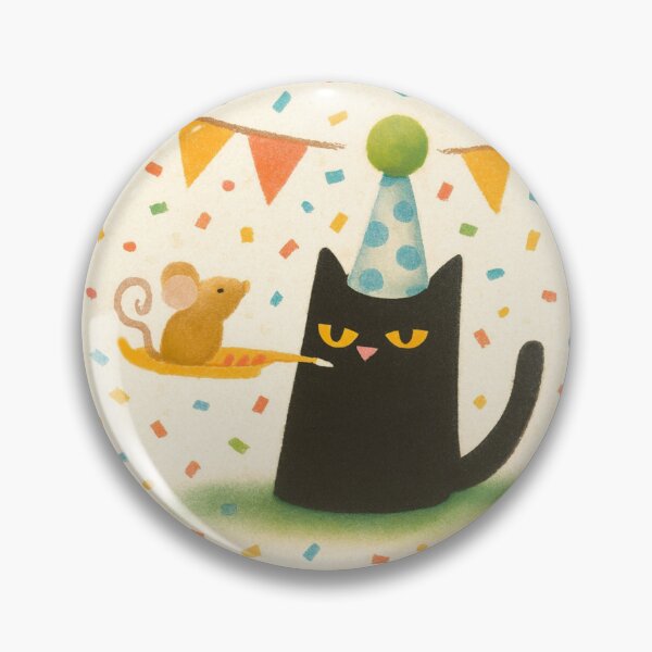 Item preview, Happy Birthday Cat - Celebration With Mouse Friend  designed and sold by TheWishingShed.