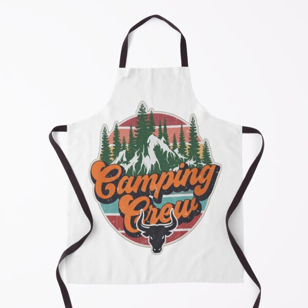Item preview, Camping Crew T-Shirt Design with Retro Mountain and Bull Graphic designed and sold by My-Hoodies.