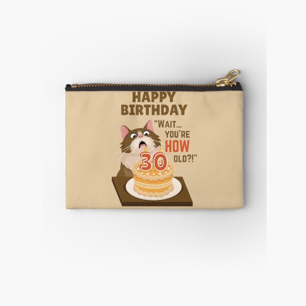 Item preview, Funny 30th Birthday Shocked Cat Funny Cake designed and sold by Art-of-Rory.