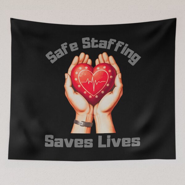 Item preview, Nurse March Safe Staffing Saves Lives Support Healthcare Strike designed and sold by Zayavca.