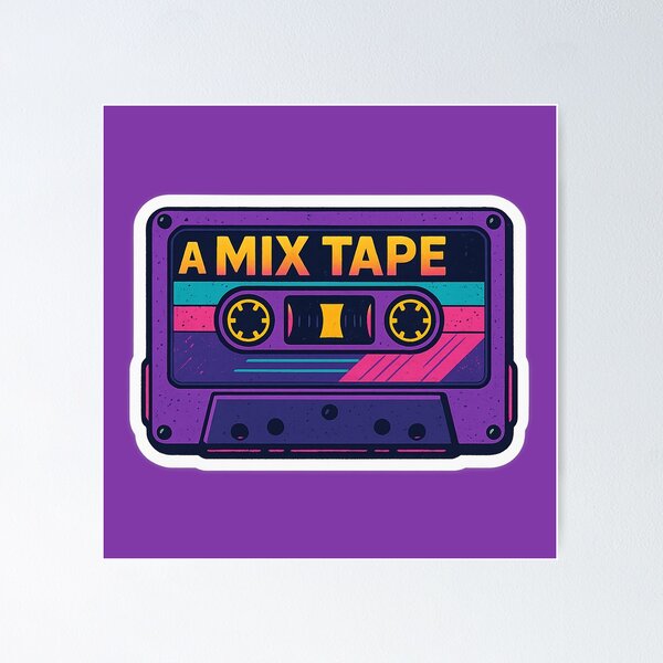 Item preview, 80s Mixtape Cassette – Retro Neon Vaporwave Aesthetic designed and sold by KrintoryTees.