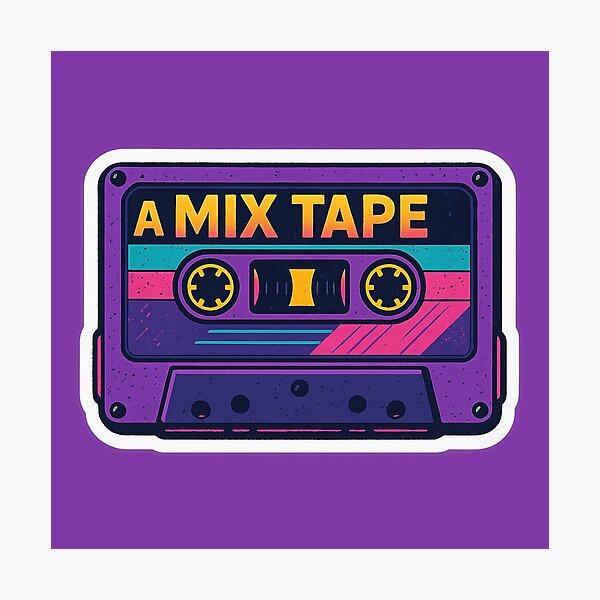 Item preview, 80s Mixtape Cassette – Retro Neon Vaporwave Aesthetic designed and sold by KrintoryTees.