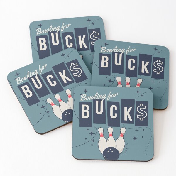 Item preview, Retro Bowling for Bucks design designed and sold by BlesstB.