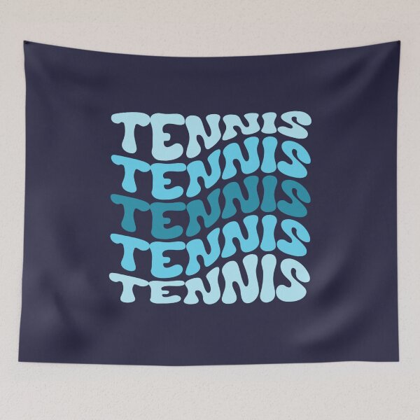 Item preview, Tennis Blue Wavy Retro Tennis Player Groovy designed and sold by StrideSuccess.