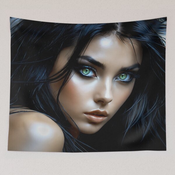 Item preview, She is like a cat in the dark 17 designed and sold by deep-sea-birds.
