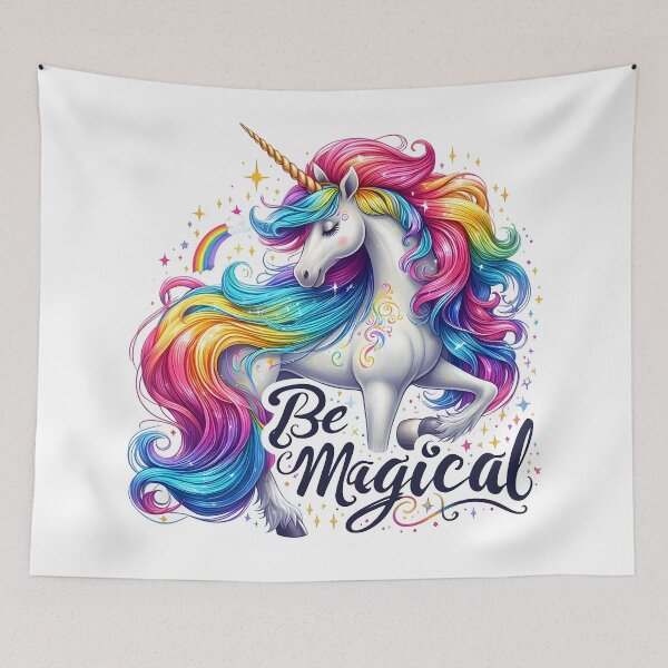 Item preview, unicorns, be magical, fantasy, magic horse designed and sold by TrueArtVibes.