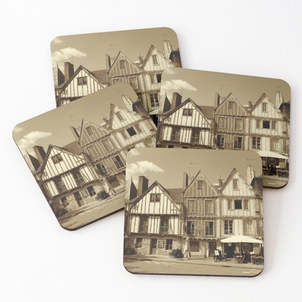 Item preview, Medieval buildings by Vannes port 2, sepia designed and sold by paulboizot.