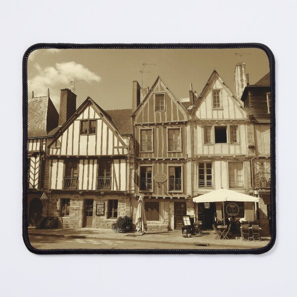 Item preview, Medieval buildings by Vannes port 2, sepia designed and sold by paulboizot.