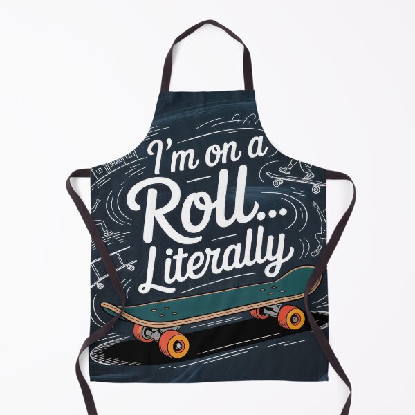 Item preview, “I’m on a Roll… Literally!” – A Skateboarder’s Motto in Motion designed and sold by ForeverPrintsOK.