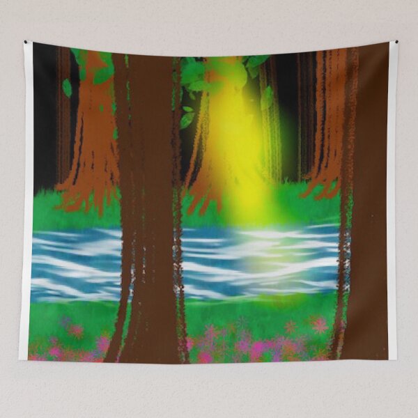 Item preview, A creek in the woods designed and sold by OrchidRiver.