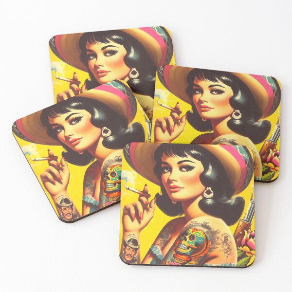 Item preview, Retro Tattooed Woman designed and sold by PulpVintage.