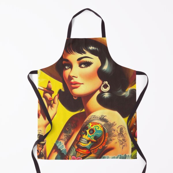 Item preview, Retro Tattooed Woman designed and sold by PulpVintage.