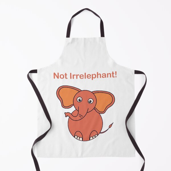 Item preview, Not Irrelephant – Funny Cute Elephant Pun Design designed and sold by meadowlines.