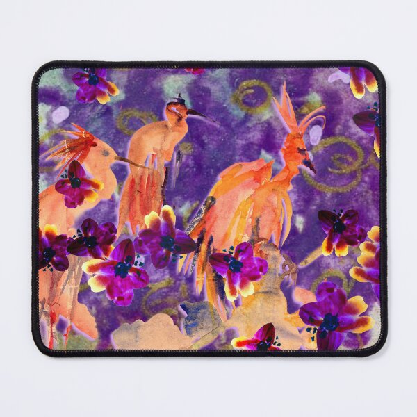 Item preview, Purple field with royal birds designed and sold by napalama.
