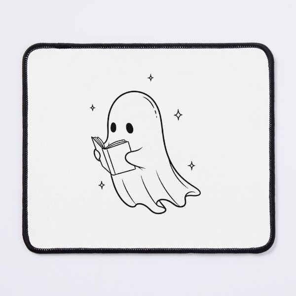 Item preview, Cute Ghost Reading Book Design designed and sold by ArtByYunus.