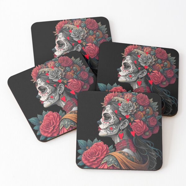 Item preview, Colorful Catrina Illustration - Day of the Dead Art and Mexican Tradition designed and sold by  Ojo de Lilith.
