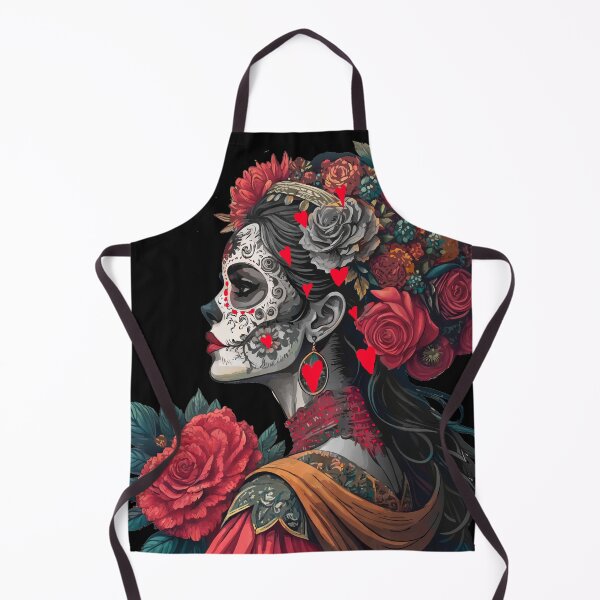 Item preview, Colorful Catrina Illustration - Day of the Dead Art and Mexican Tradition designed and sold by Ojo de Lilith.