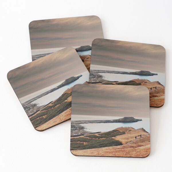Item preview, Rhossili Bay Worms Head Wales designed and sold by santoshputhran.